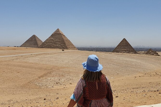 Grand Egyptian museum (GEM), Giza Pyramids, Sphinx and lunch - Seeing Khufu, Khafre, and Menkaure from the Giza Plateau