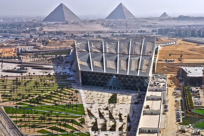 Grand Egyptian Museum, Giza Pyramids and Great Sphinx Tour - The best pyramid photos from the panoramic viewpoint