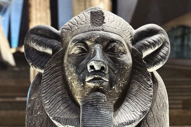 Grand Egyptian Museum, Grand staircase, New Galleries & lunch - Hotel pickup and Cairo traffic
