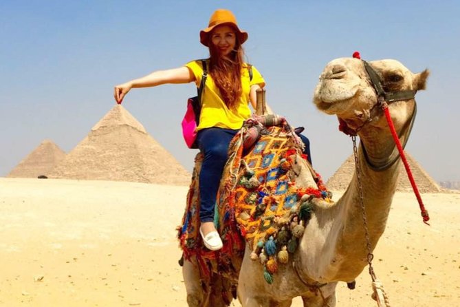 Half day Guided tour to Giza pyramids Sphinx with 1 Hour Camel ride - Giza Plateau: three pyramids in one enormous site