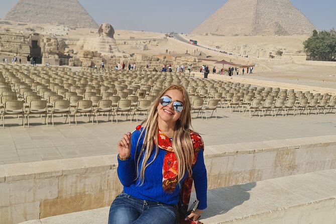 Half Day private guided tour Giza Pyramids,Sphinx,lunch,camel rid - A private start at the Giza Plateau