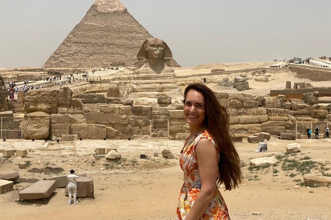 Half Day Tour Giza Pyramids &Great Sphinx with Private Tour Guide - The three pyramids from the Giza Plateau