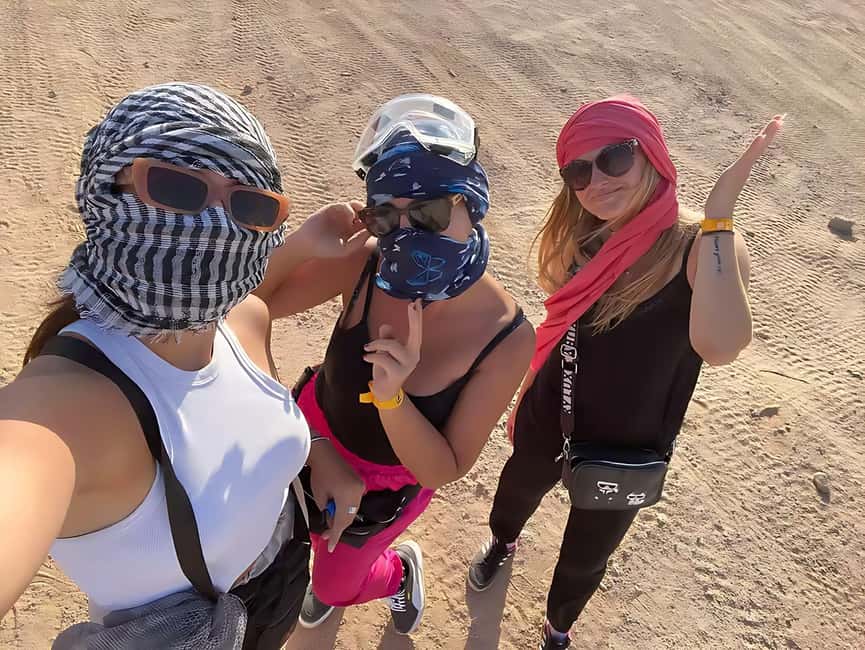 Hurghada: Desert Quad Bike and Buggy Adventure with Transfer - Sunset, BBQ, and desert entertainment