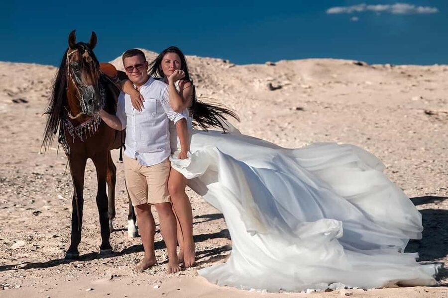 Hurghada: Desert & Sea Horse Riding with + 360° Photos - Riding beside the Red Sea