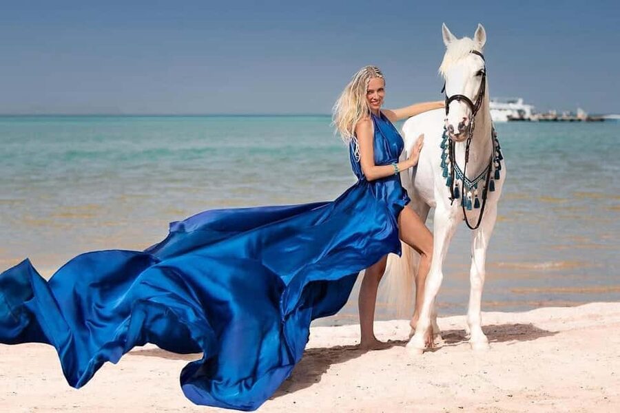 Hurghada: Desert & Sea Horse Riding with + 360° Photos - Sunset, photos, and the pace of the outing