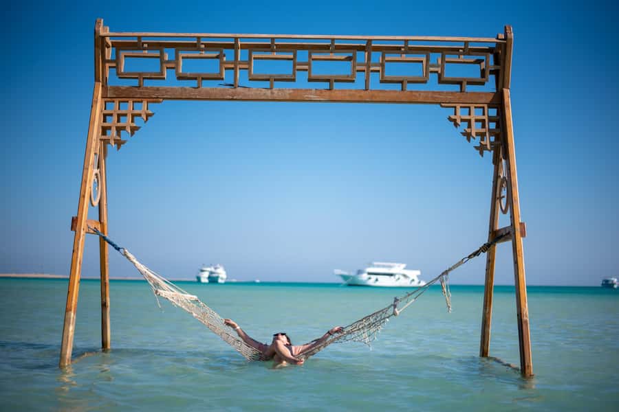 Hurghada: Elegance Yacht Cruise To Orange bay Island W lunch - From Hurghada Hotel to the Marina