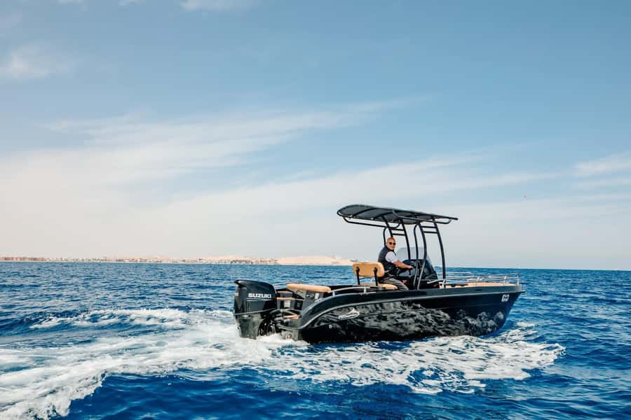 Hurghada: Giftun Island Orange Bay Speedboat Cruise & Lunch - The speedboat ride to Giftun Island