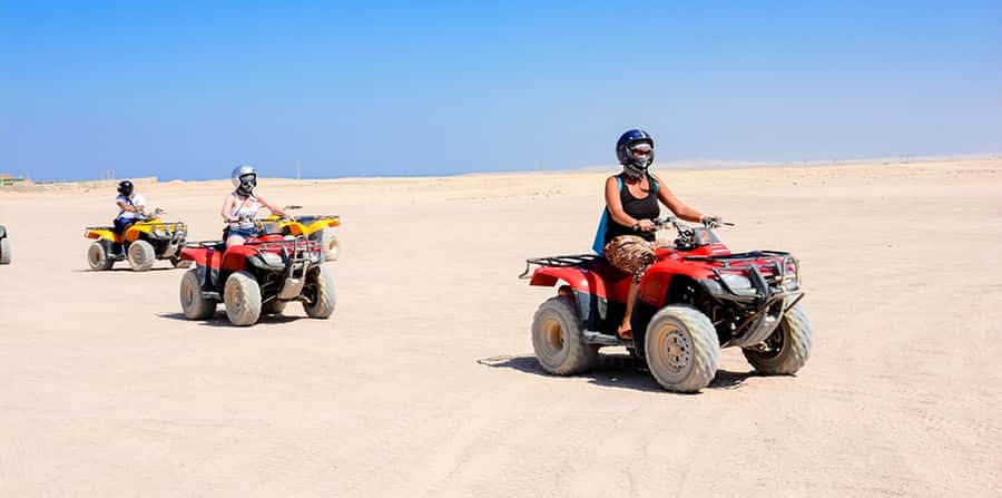 Hurghada: Morning Quad Bike Tour, Camel Ride and Transfer - Sunrise, daytime, or sunset