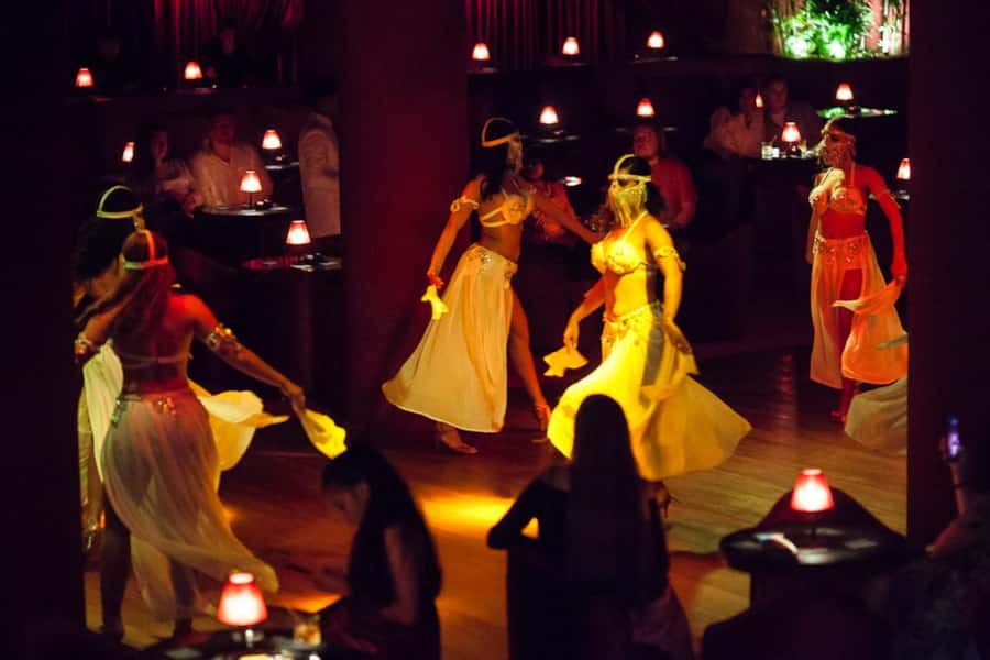 Hurghada: Naz Cabaret ticket with beverages - Entering through the bookshelf in Hurghada