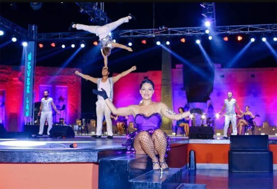 Hurghada: Neverland Musical Show Entry Tickets with Pickup - The Moroccan Dinner and Egyptian Flavor