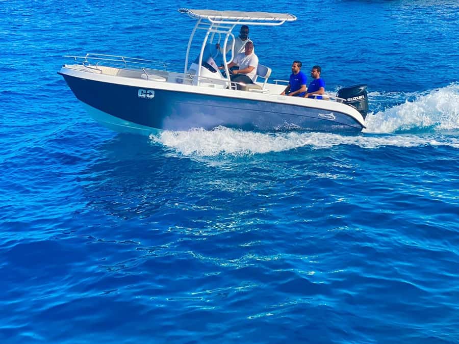 Hurghada: Orange Bay Dolphin Watching, Snorkeling & Lunch - The speedboat, group feel, and return trip