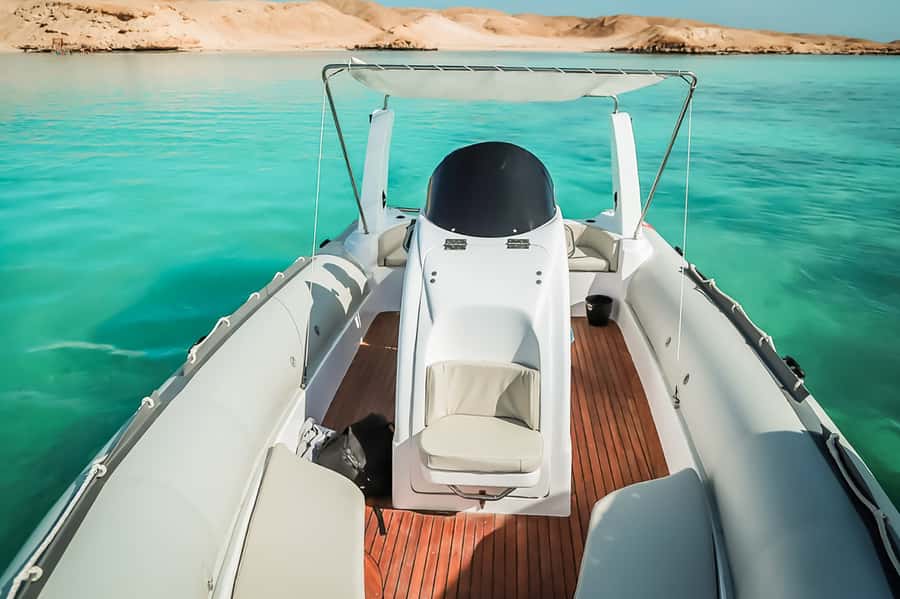 Hurghada: Orange Bay & Magawish Island Speedboat with Lunch - The speedboat and the people running it