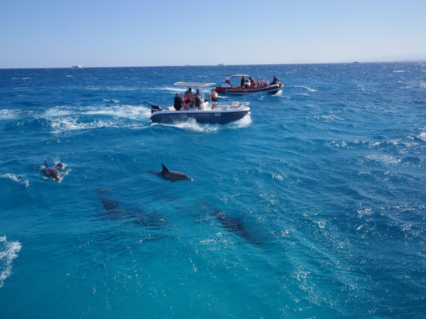 Hurghada: Private Speedboat to Orange Bay and White Island - Giftun Island brings the first snorkeling stop