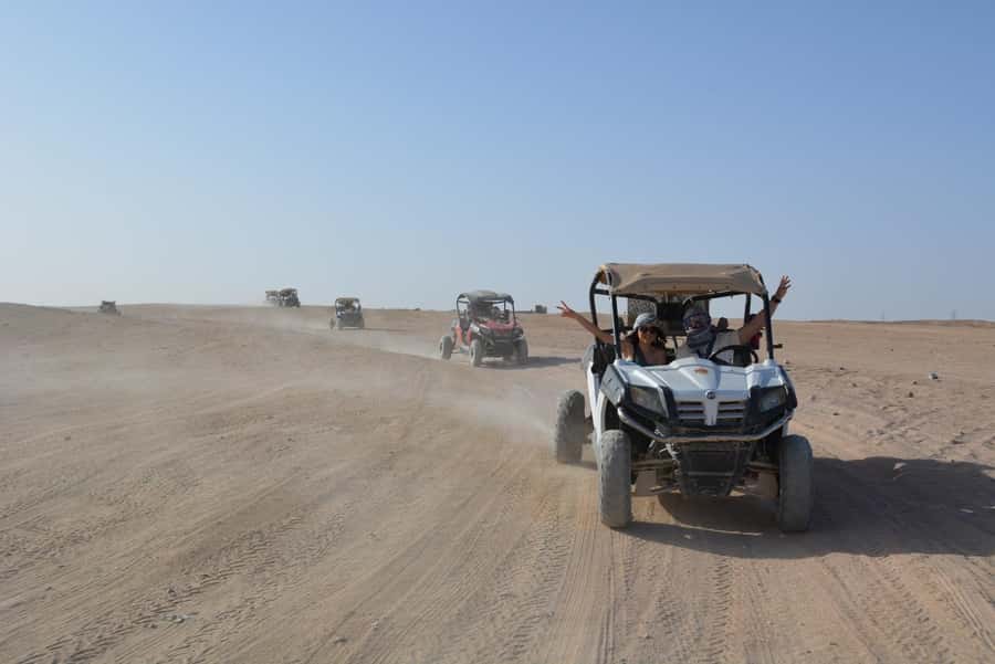 Hurghada: Quad and Buggy Safari with Dinner and Show - Dinner with rice, grilled meat, salads, and fruit