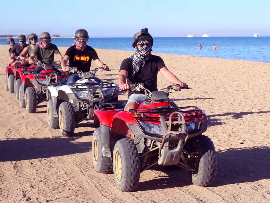 Hurghada: Quad Bike Tour of the Desert and Red Sea - The camel stop is short but worthwhile