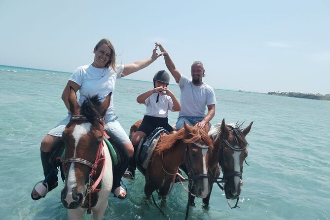 Hurghada: Red Sea & Desert Horse Riding Tour with Swimming - Swimming with your horse in the Red Sea