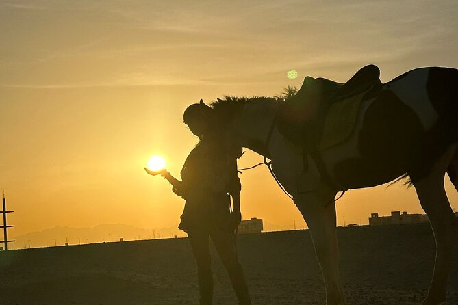 Hurghada: Red Sea & Desert Horse Riding Tour with Swimming - Food, drinks, and the return to the stable