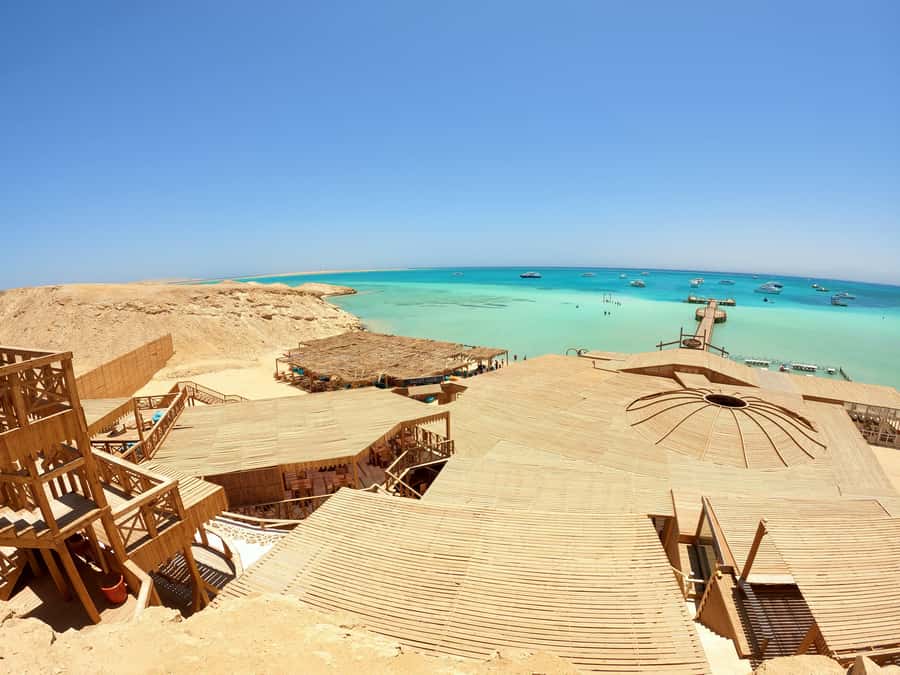 Hurghada: Royal Orange Bay with Massage, Snorkeling & Lunch - First Reef Stop at Jazāir Jiftūn