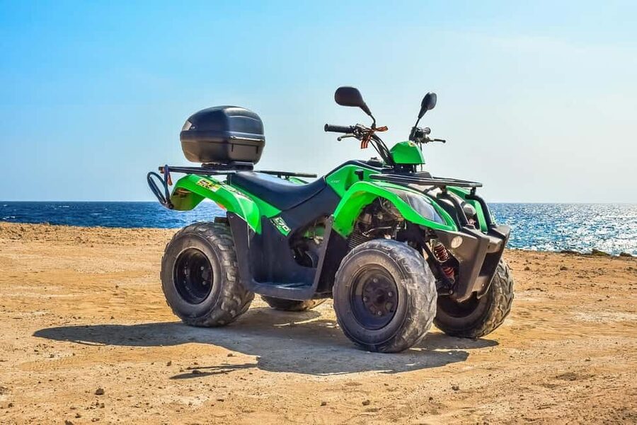 Hurghada: Sea and Mountains Quad or Buggy Family Tour - Makadi Bay, sea photos, and the desert panorama