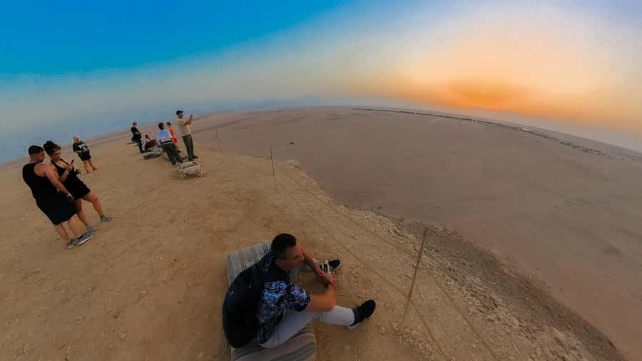 Hurghada: Star Stargazing Desert Adventure by Jeep & Dinner - Sunset from the high hill