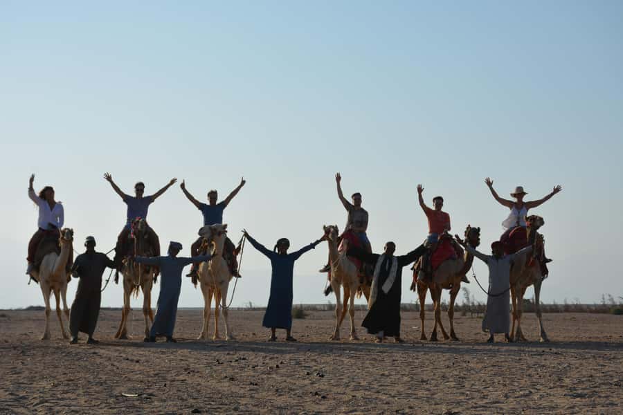 Hurghada: Sunset Camel Ride with Dinner - From Hurghada hotels to the desert meeting point