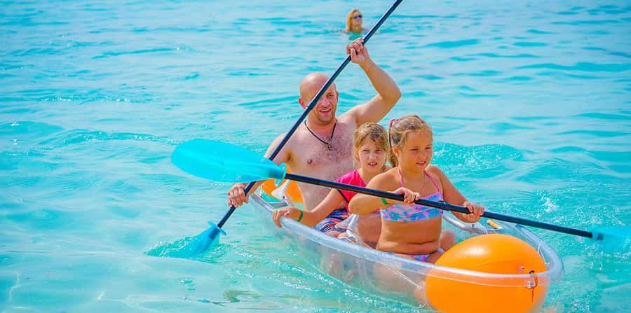 Hurghada: Sunset Hula Hula Island W/ Snorkeling & Lunch - Banana boats, sofa rides, and beach time