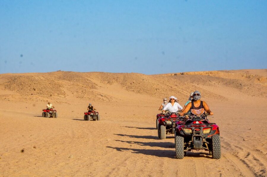 Hurghada: Sunset Quad Bike, Camel w/ Opt Stargazing and BBQ - Sunrise, horse riding, and other choices
