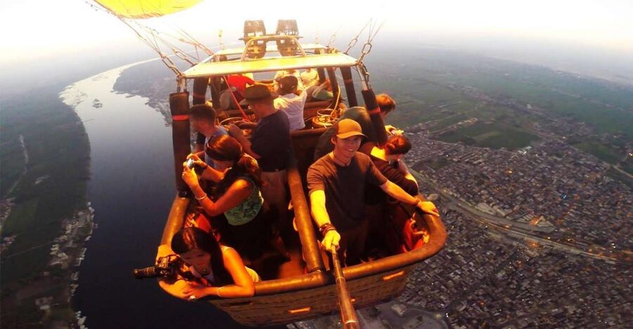 Luxor: Amazing Sunrise Hot Air Balloon Ride - Waiting beside the balloons