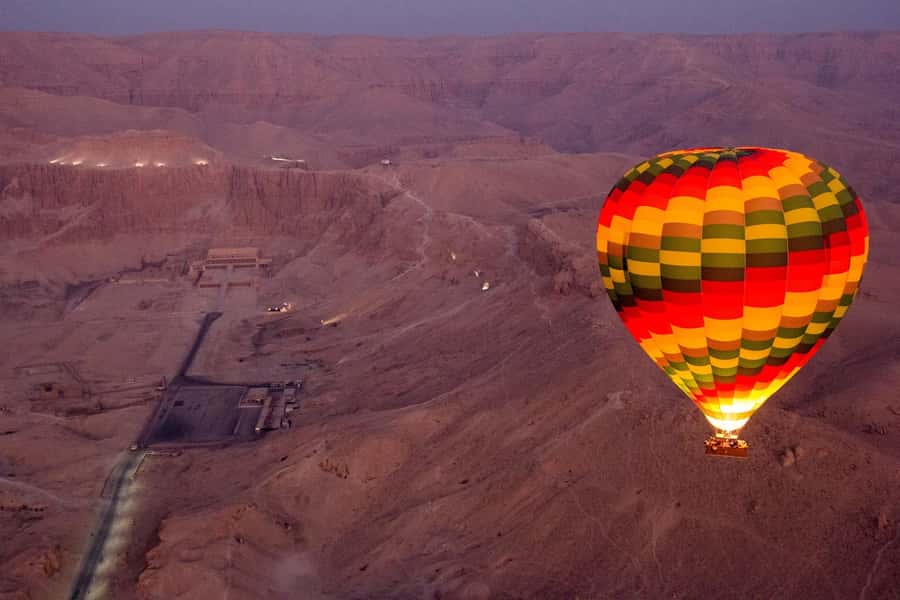 Luxor: Hot Air Balloon Ride Over Temple of Hatshepsut - Landing is part of the adventure