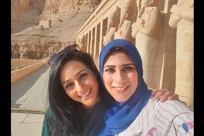 Luxor's East & West Bank Highlights Tour - Hatshepsut Temple beneath the cliffs