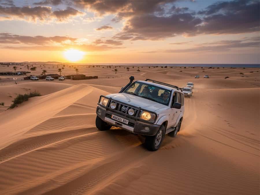Makadi Bay: Mega Tour Jeep, ATV, Buggy, Camel, Dinner & Show - Starting with the quad ride across open desert