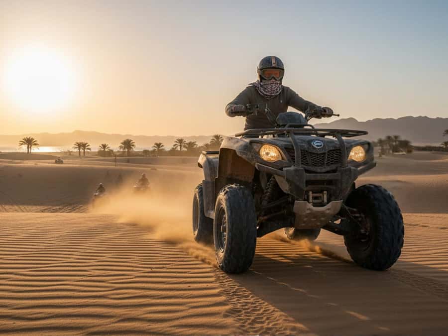 Makadi Bay: Sunrise Quad & Traditional Oriental Breakfast - Sunrise in the Sahl Hasheesh desert