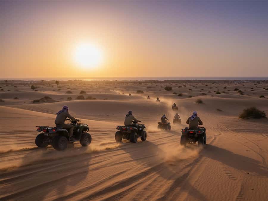 Makadi Bay: Sunrise Quad & Traditional Oriental Breakfast - Two hours through dunes, plains, and valleys