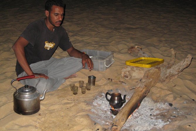 Overnight White Desert Safari Camping from Cairo - The White Desert at sunset and after dark