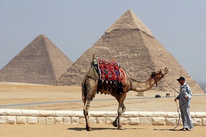 Private Day from Sharm to Cairo by plane, all entrance fees, Camel, Lunch, Guide - The Giza Pyramids and Great Sphinx