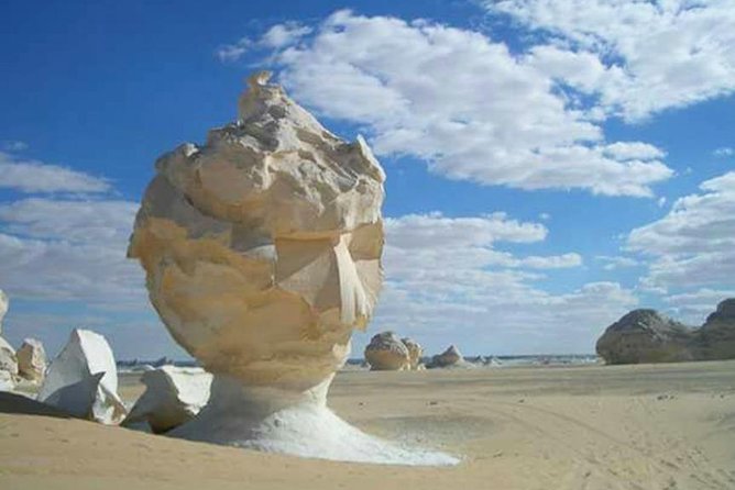 Private Day Tour To White Desert And Bahariya Oasis - The White Desert’s strange limestone shapes
