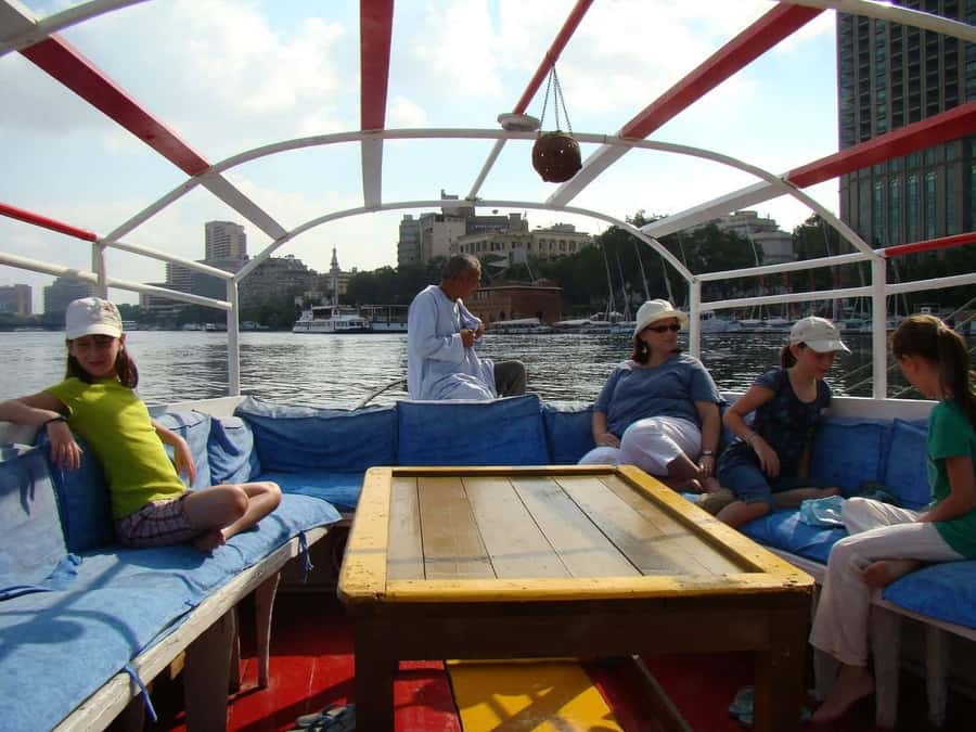Private Felucca Ride on the Nile River - Boarding the felucca near Cairo
