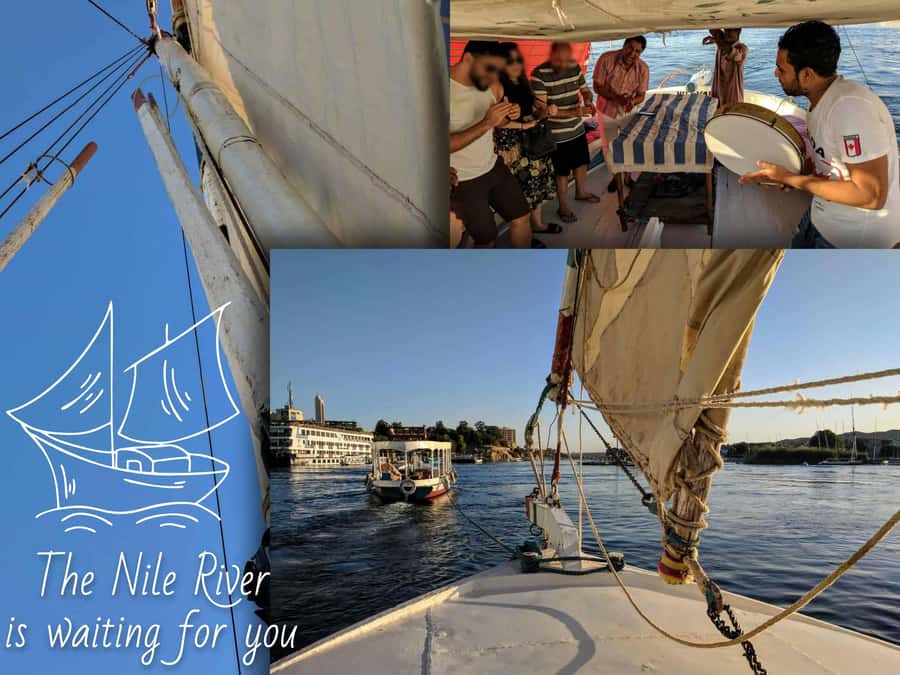 Private Felucca Ride on the Nile River - One hour of sailing, with the wind in charge