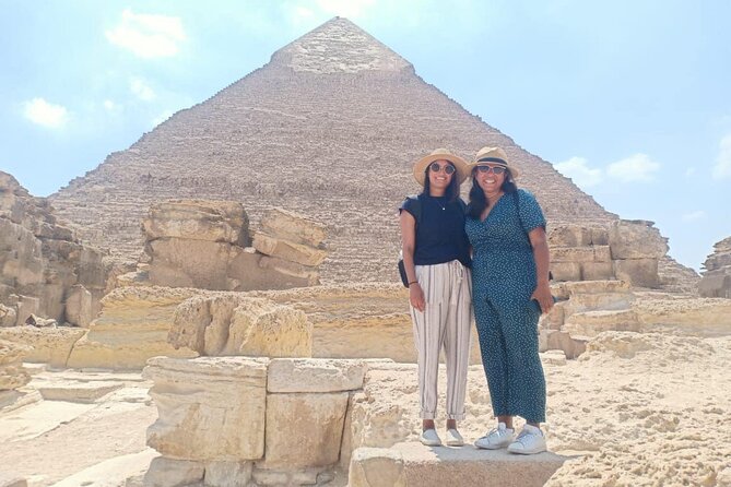 Private Giza pyramid,sphinx, Mummification temple& inside pyramid - At the Giza Pyramids, scale is the main event