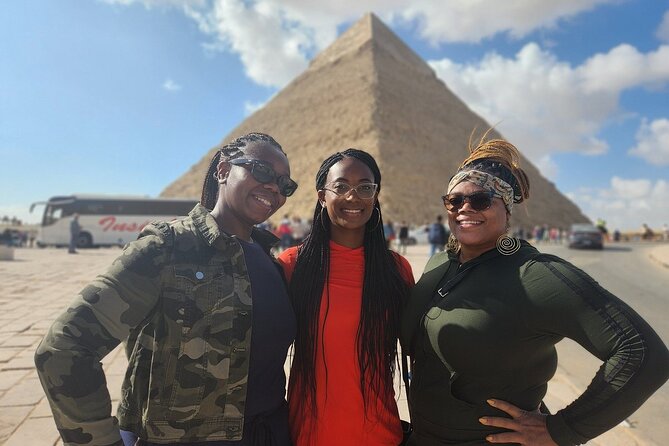 Private Giza Pyramids Sphinx Memphis Saqqara Lunch and Camel - Papyrus and perfume stops are useful, but not essential