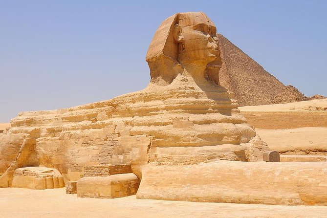 Private Guided Day Tour in Giza Saqqara and the Egyptian Museum Including a Camel Ride from Cairo - Giza: three pyramids, one Sphinx, and a short camel ride