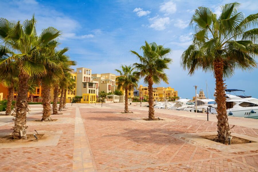Private Half-Day Sightseeing Tour to El Gouna from Hurghada - The tower view over golf courses and lagoons