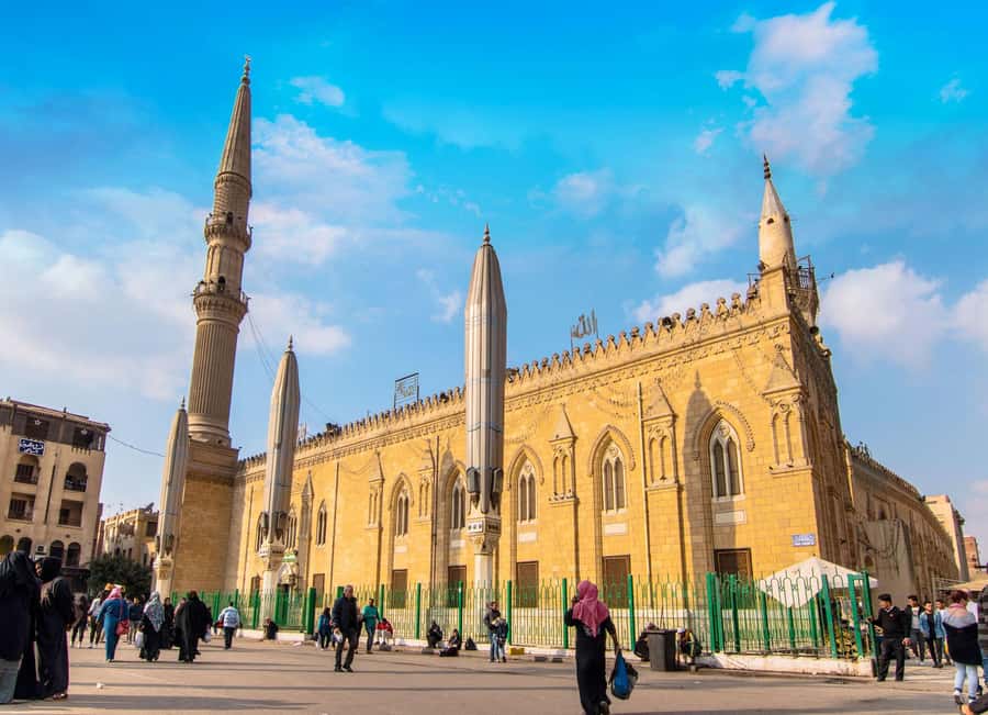 Private Half Day Tour To Islamic Cairo - Al-Hussein Mosque places you near the old market streets