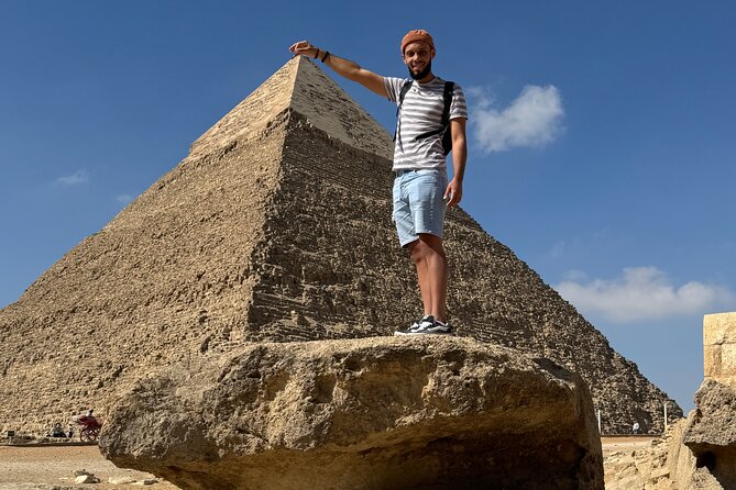 Private tour Giza Pyramids ,sphinx & camel ride all included - The panoramic viewpoint is made for photos
