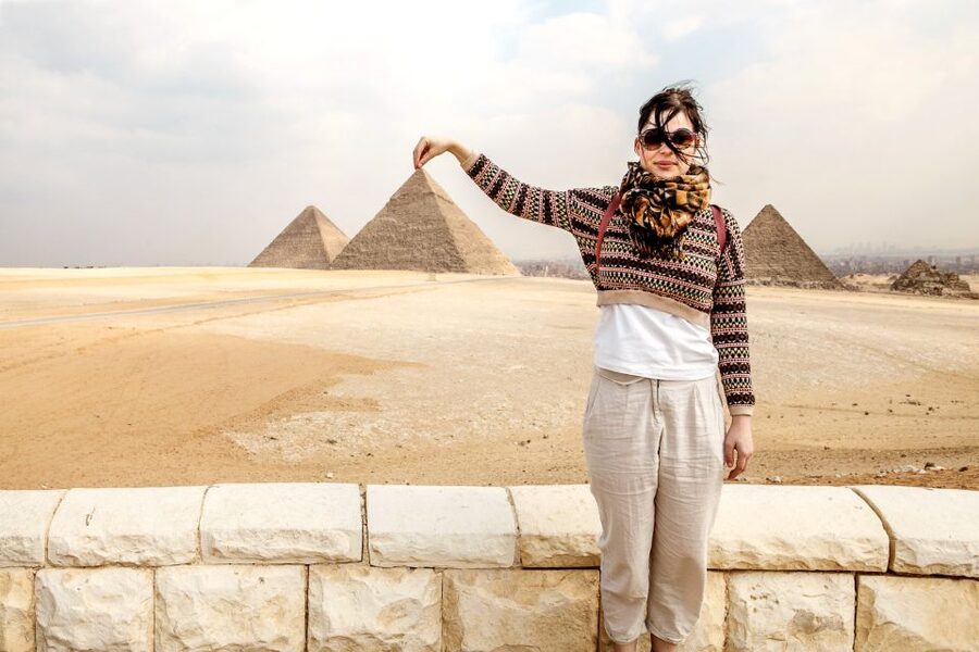Pyramids of Giza and Great Sphinx: Private Half-Day Tour - The Great Sphinx and its weathered face