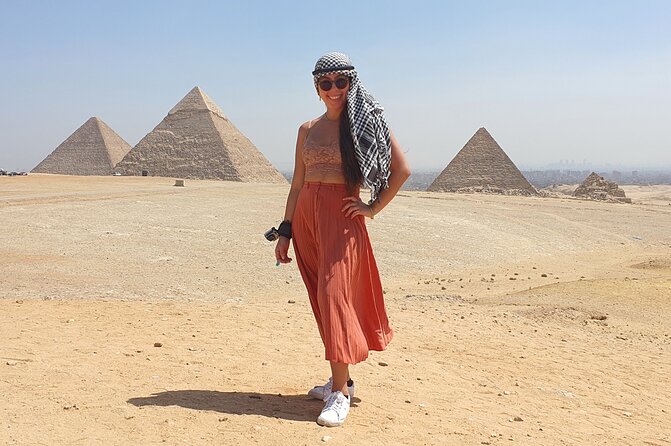 Pyramids of giza ,Sphinx,riding camel and driving a quad bick ATV. - The guide question deserves attention