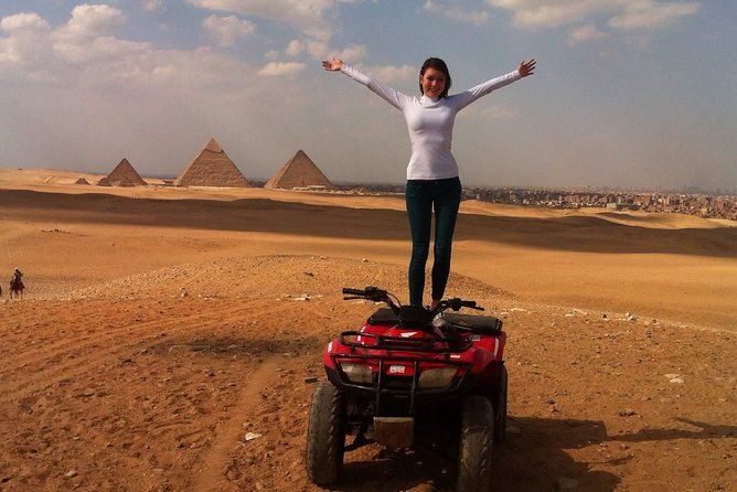 Quad bike ride in the pyramids of Giza - Who will enjoy this most?
