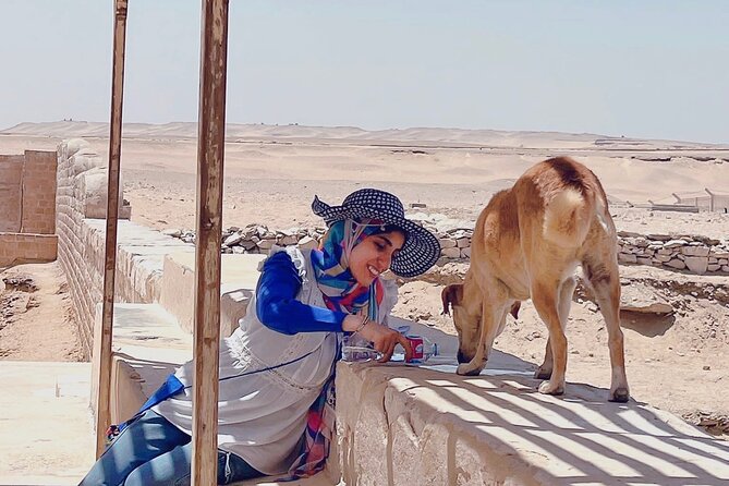 Saqqara, Dahshur - 10%to stray dogs and cats - A village carpet school without the usual shopping pressure