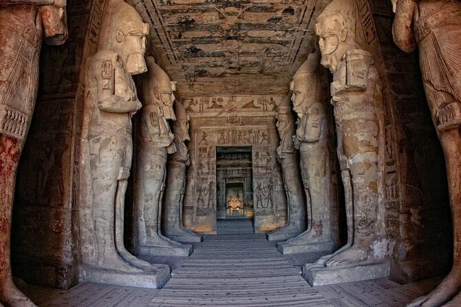 Shared Day Trip to Abu Simbel from Aswan - Entering the Great Temple of Ramses II