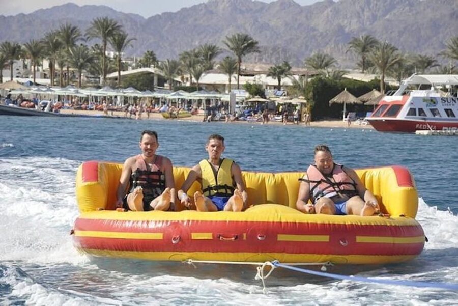 Sharm El-Sheikh: Parasailing, Camel Ride, Dive & Quad Bike - Banana boat and tube rides keep the sea time lively
